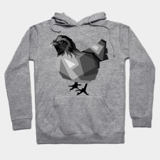 hen chicken grayscale wpap Hoodie